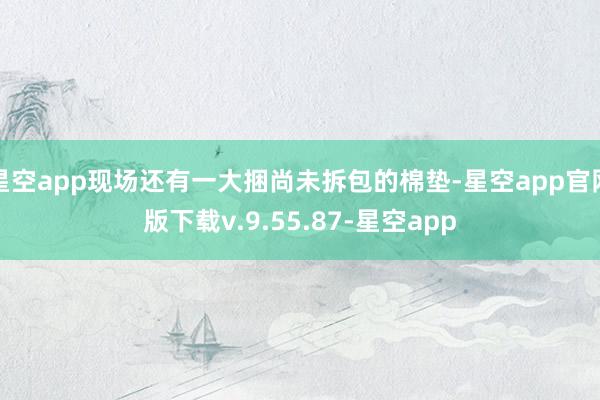 星空app现场还有一大捆尚未拆包的棉垫-星空app官网版下载v.9.55.87-星空app