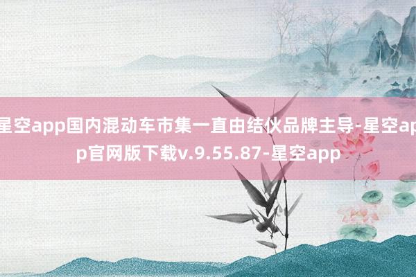 星空app国内混动车市集一直由结伙品牌主导-星空app官网版下载v.9.55.87-星空app