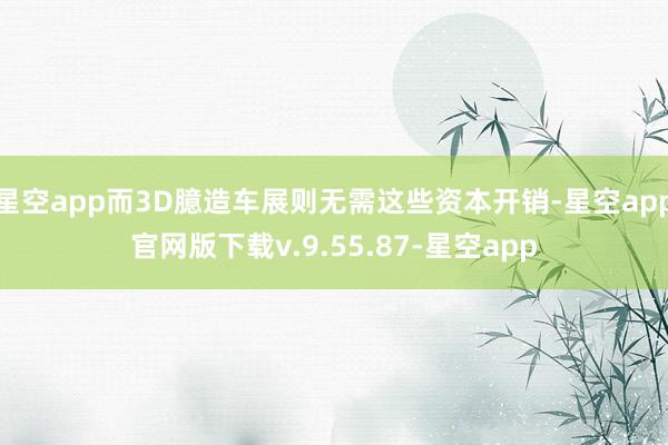星空app而3D臆造车展则无需这些资本开销-星空app官网版下载v.9.55.87-星空app