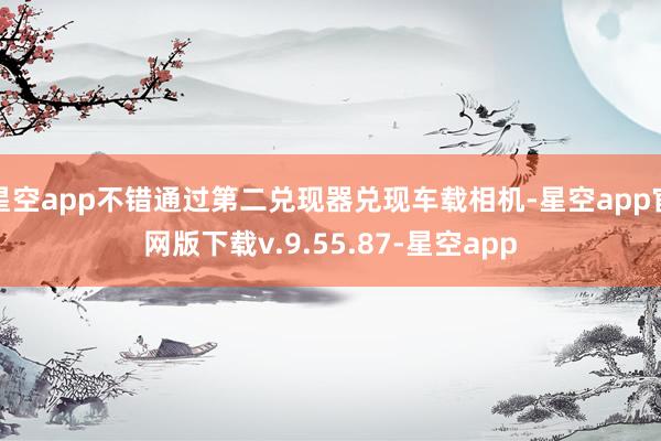 星空app不错通过第二兑现器兑现车载相机-星空app官网版下载v.9.55.87-星空app