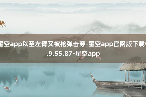 星空app以至左臂又被枪弹击穿-星空app官网版下载v.9.55.87-星空app