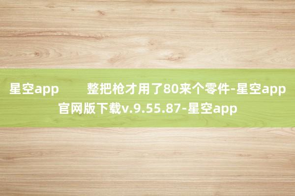 星空app        整把枪才用了80来个零件-星空app官网版下载v.9.55.87-星空app