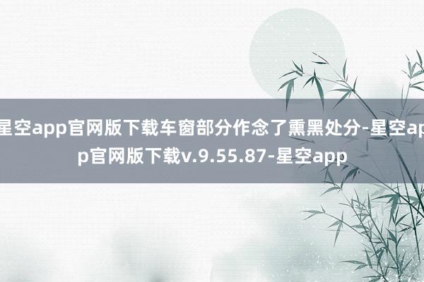 星空app官网版下载车窗部分作念了熏黑处分-星空app官网版下载v.9.55.87-星空app
