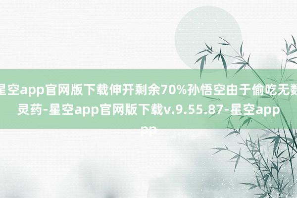 星空app官网版下载伸开剩余70%孙悟空由于偷吃无数灵药-星空app官网版下载v.9.55.87-星空app