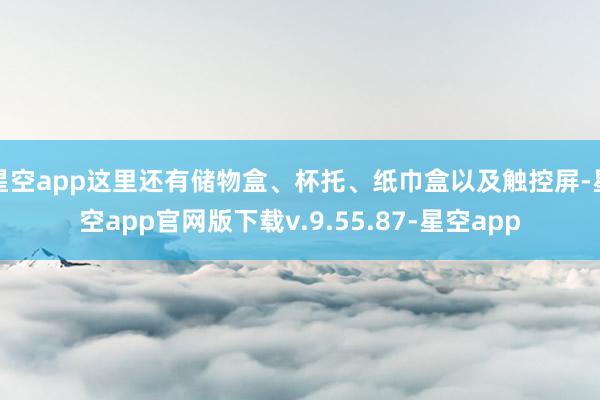 星空app这里还有储物盒、杯托、纸巾盒以及触控屏-星空app官网版下载v.9.55.87-星空app