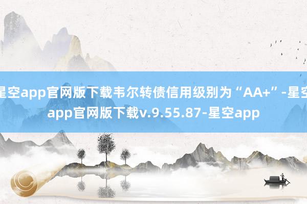星空app官网版下载韦尔转债信用级别为“AA+”-星空app官网版下载v.9.55.87-星空app